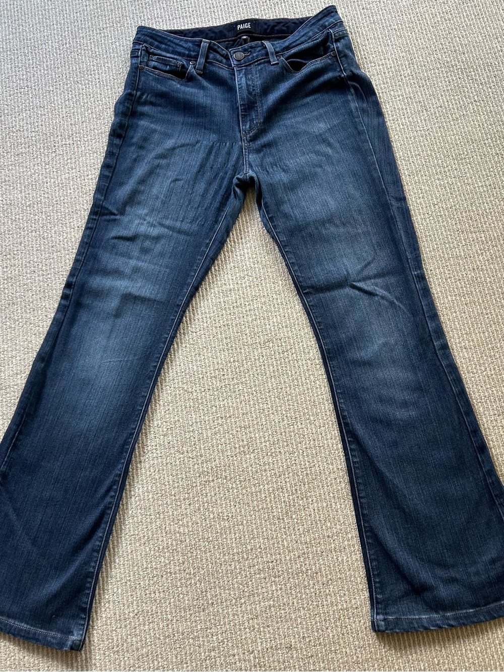 PAIGE Dark Blue Flare Jeans